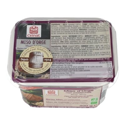 CELNAT  - Miso d'orge bio non pasteuris&eacute; 400 g