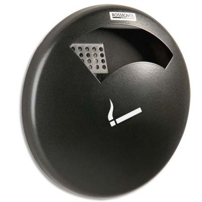 ROSSIGNOL Cendrier mural  pour usage ext&eacute;rieur - 0,5 L - Gris mangan&egrave;se