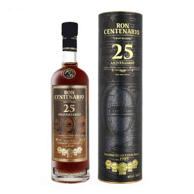 RON CENTENARIO Centenario 25 Years Gran Reserva 70cl Rhum + Coffret cadeau