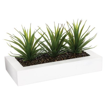 Centre de table avec aloe vera en plastique 175 mm Atmosphera Diempi
