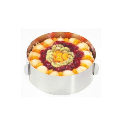 GEFU Cercle &agrave; g&acirc;teau 10 cm TONDO  Acier inoxydable Argent