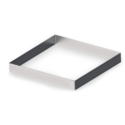 DE BUYER Cercle &agrave; tarte carr&eacute; perfor&eacute; &agrave; bord droit 20cm -  - 3099.22