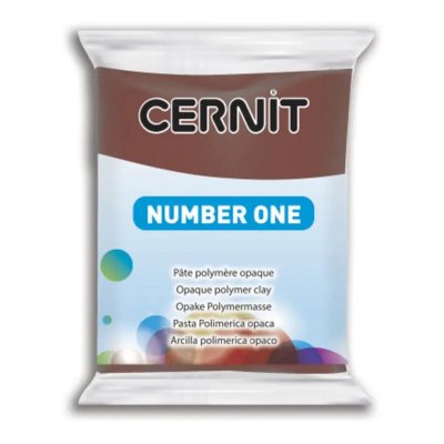 CERNIT  argile &agrave; modeler 56 grammes marron (800)