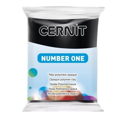 CERNIT  p&acirc;te &agrave; modeler 56 grammes noir (100)