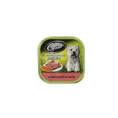 CESAR  Barquette De Terrine Au Veau Et Aux Carottes - Pour Chien - 300g (X20)