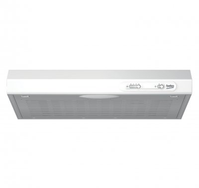 BEKO CFB5310W Hotte 200W 240V 62dB Acier Inoxydable Blanc
