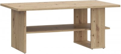 CFTT5212-D108 Table basse rectangulaire 110x60x45 cm ch&ecirc;ne