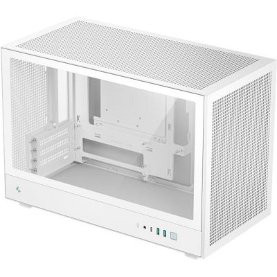 DEEPCOOL CH260 Bo&icirc;tier Mini-Tower M-ATX/Mini-ITX Blanc verre tremp&eacute;