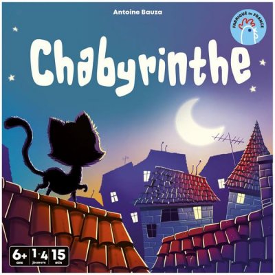 ASMODEE Chabyrinthe - Jeu Strat&eacute;gique au Format Carr&eacute; Pr&ecirc;t &agrave; Emporter - Neuf