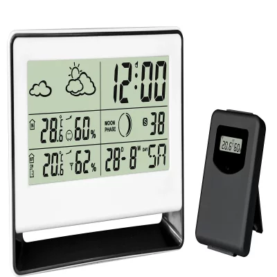CHACON  54416 Station M&eacute;t&eacute;o Avec Senseur Ext&eacute;rieur Sans Fil