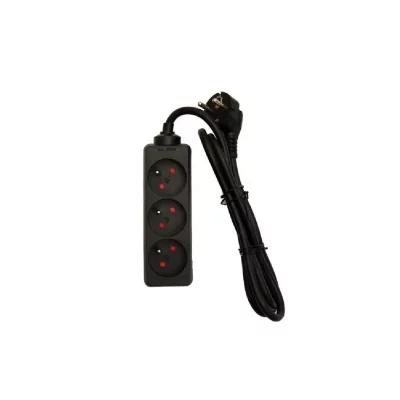 CHACON  bloc multiprise 3 prises 16a 1,5m noir - qp0015351