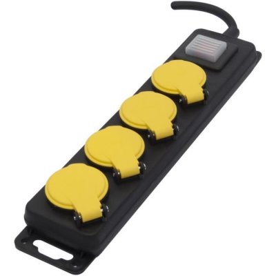 CHACON  Bloc multiprise &eacute;tanche 4x16A avec Interrupteur - 3m