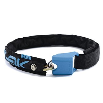 HIPLOK Cha&icirc;ne antivol pour v&eacute;lo  LITE Wearable - Black/Cyan
