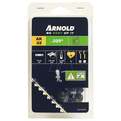 ARNOLD Cha&icirc;ne de tron&ccedil;onneuse 325""/1,3 mm - 72&nbsp;maillons d&acute;entraineurs - gouges demi-rondes