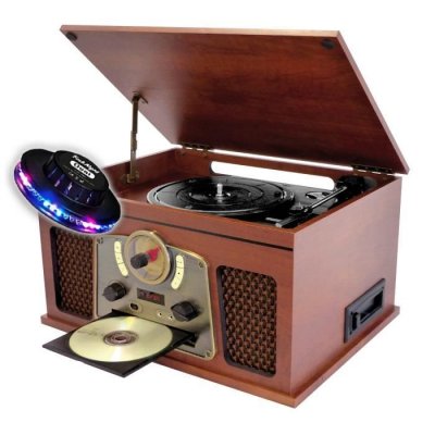 INOVALLEY Cha&icirc;ne Hifi -  - RETRO10E-BTH-N - Bluetooth - Fonction encoding - Vinyle CD K7