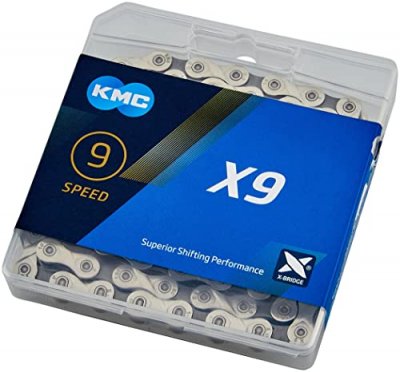 KMC Cha&icirc;ne  X9 9 vitesses - Argent - Gris} - 114 Links}, Argent - Gris}