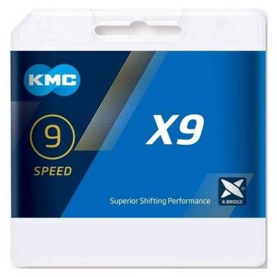 KMC Cha&icirc;ne  X9 9 vitesses - Gris} - 114 Links}, Gris}