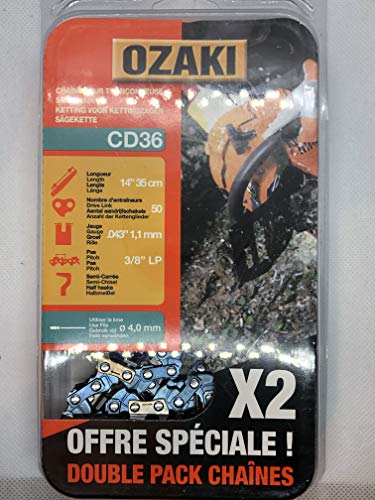 OSAKI Chaine pour tron&ccedil;onneuse Ozaki E50 1.1mm vendue par 2