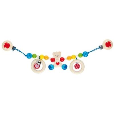 HEIMESS Cha&icirc;ne poussette ourson petit coeur