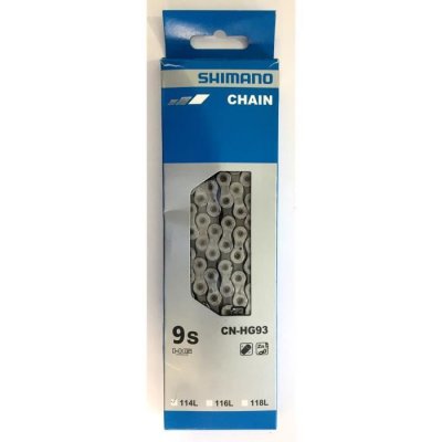 SHIMANO Cha&icirc;ne  HG93 9 vitesses - 9 Speed, 114 Links Gris Cha&icirc;nes