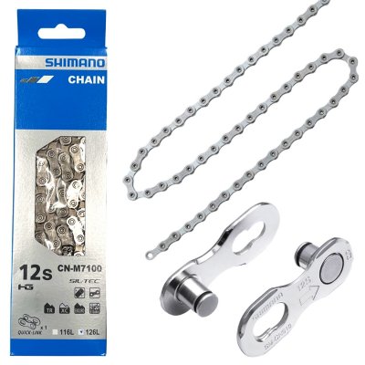 SHIMANO Cha&icirc;ne  SLX M7100 (12 vitesses) - Argent} - 126 Links}, Argent}