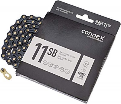 CONNEX Cha&icirc;ne Wippermann  11 Sb Black Edition 118 Maillons Noir