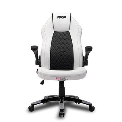 ANDASEAT Chaise  gaming blanche ergonomique accoudoirs et dossier r&eacute;glables