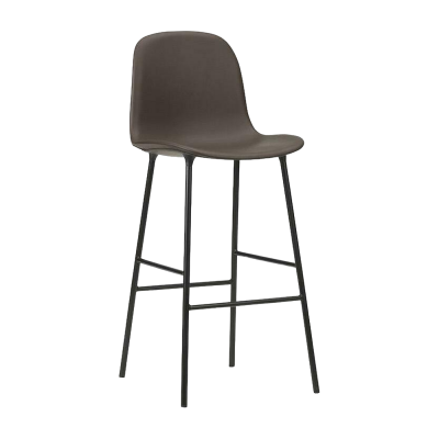 Chaise de bar en acier et pp noir 75&nbsp;cm Form - Normann Copenhagen