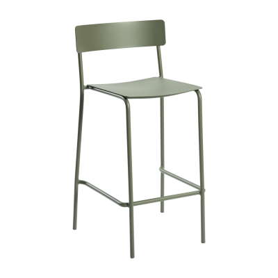 Chaise de bar en aluminium vert August - Serax