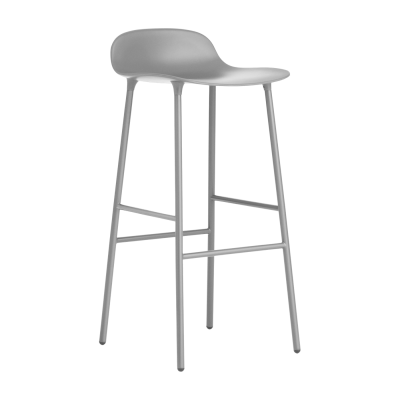 Chaise de bar Form avec structure en m&eacute;tal Gris Normann Copenhagen