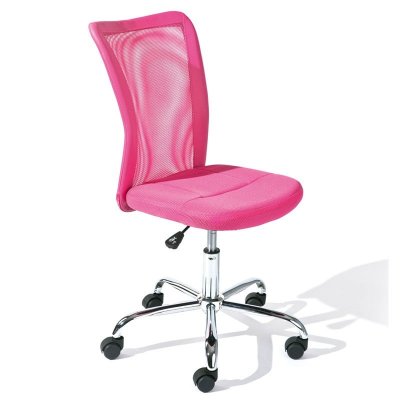 Chaise de bureau bonnie pink respirante et mobile