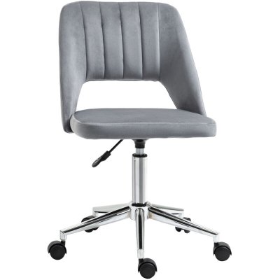 Chaise de bureau design conte 49x54x91cm Gris