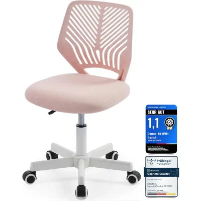 Chaise de bureau ergonomique sans accoudoirs d'une hauteur r&eacute;glable ROSE