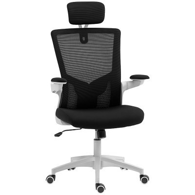 Chaise De Bureau Manager Ergonomique R&eacute;glable Accousoirs Relevables