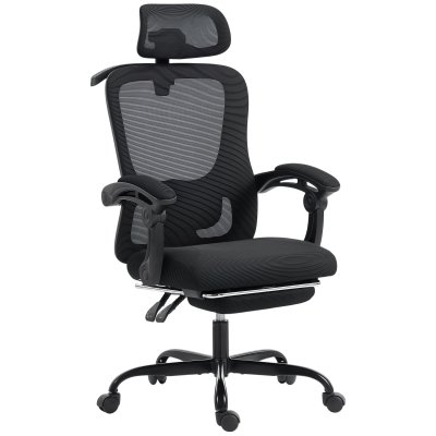 Chaise De Bureau Manager Ergonomique R&eacute;glages Multiples Noir