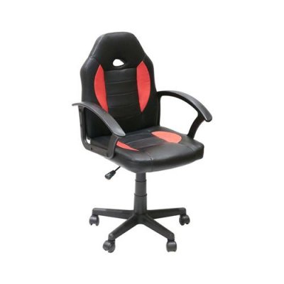 HOME DECO FACTORY Chaise de bureau Racer obli - Noir