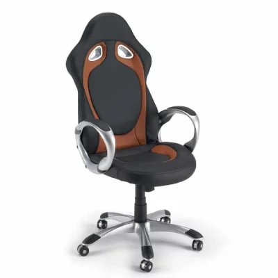 OFFICE24 Chaise de bureau sport fauteuil gamer ergonomique en similicuir Race