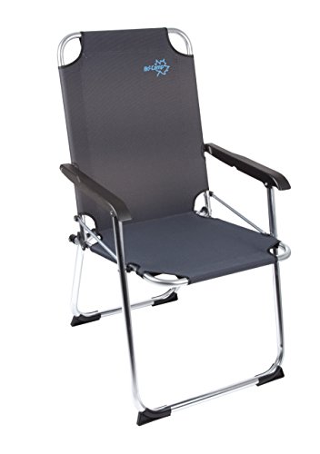 BO-CAMP Chaise de camping pliable Copa Rio Classic Graphite  Graphite
