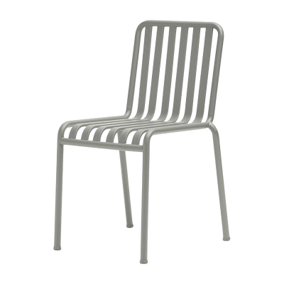 HAY Chaise de jardin en m&eacute;tal gris Palissade - 