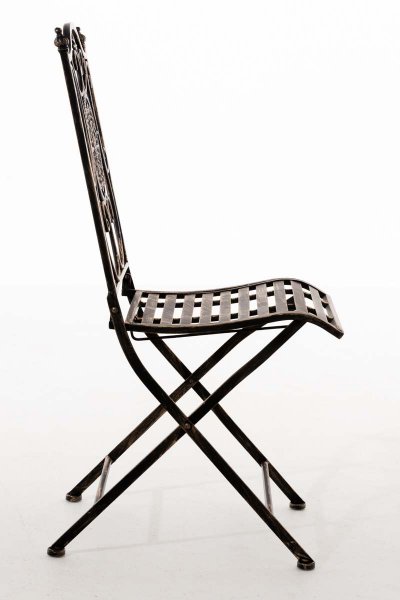 CLP Chaise de jardin en m&eacute;tal Sibell , Bronze