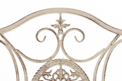 GENERIQUE Chaise de jardin en m&eacute;tal Sibell , Cr&egrave;me antique