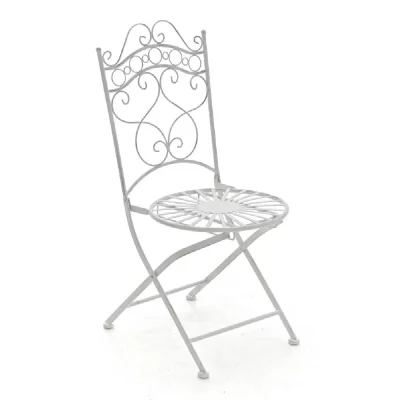 GENERIQUE Chaise de Jardin Indra , Blanc antique