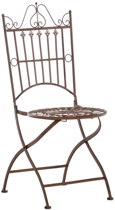 CLP Chaise de jardin pliable Sadao , Marron antique