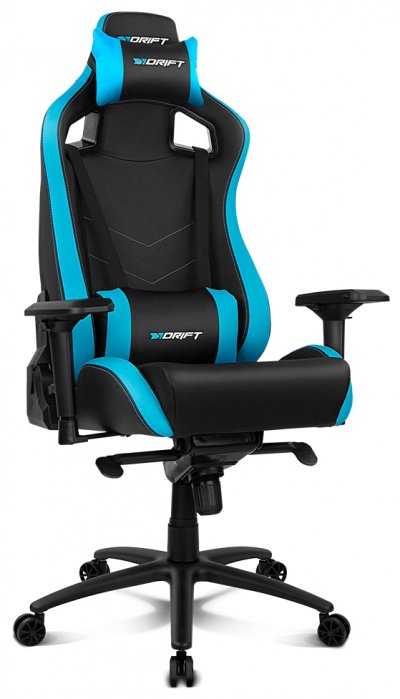 DRIFT Chaise de jeu  DR500 noir/bleu