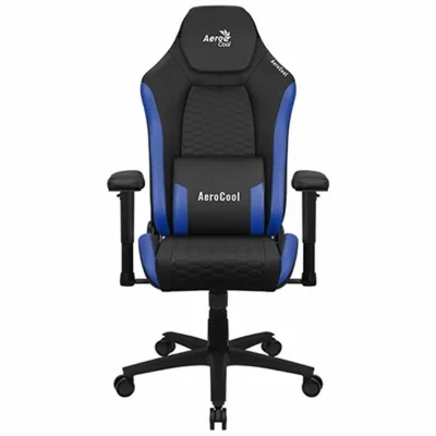 AEROCOOL Chaise de jeu en cuir bleu  Crown