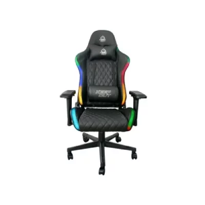 KEEP OUT Chaise de jeu  XSPRO-RGB 180&ordm; Noir