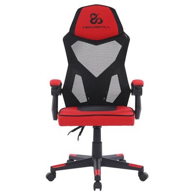 NEWSKILL Chaise de jeu  Eros avec maille ergonomique rouge