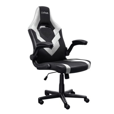 TRUST Chaise de jeu  gxt 703w riye noir/blanc