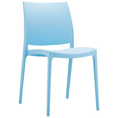 Chaise design 'ENZO' bleue 