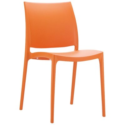 Chaise design 'ENZO' orange 